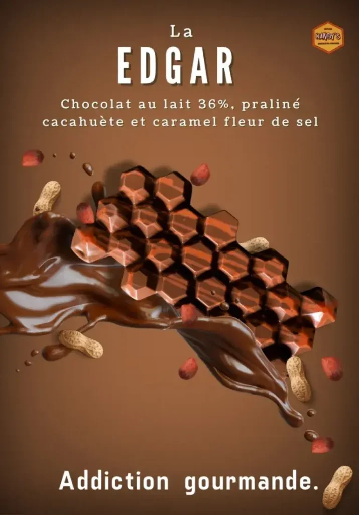 tablette chocolat kandys - edgar