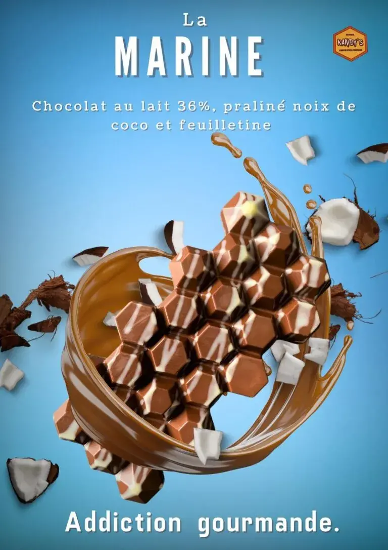 tablette chocolat kandys - la marine