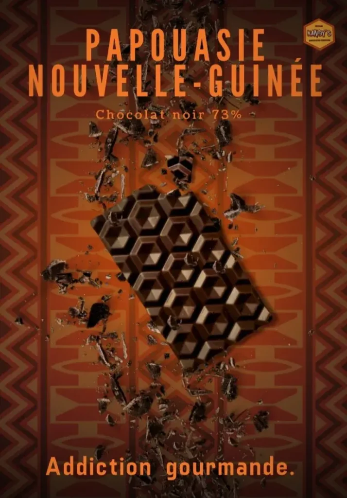 tablette chocolat kandys - papouasie nouvelle guinee